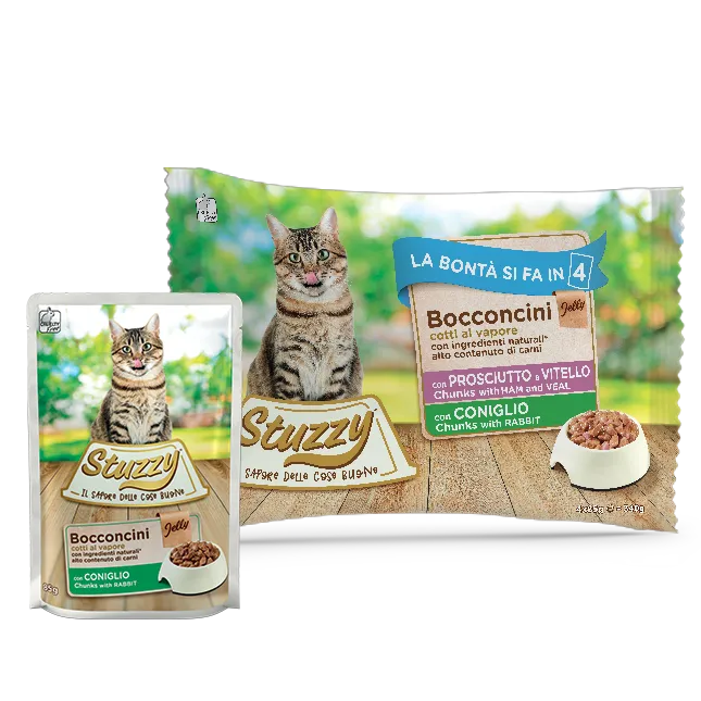 multipack bocconcini in gelatina con prosciutto e vitello con coniglio